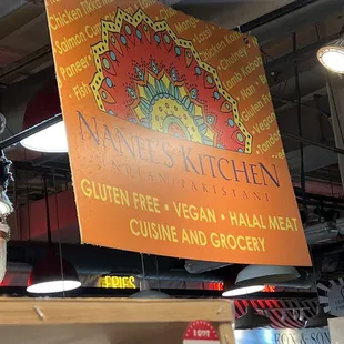 a sign for nanee&apos;s kitchen