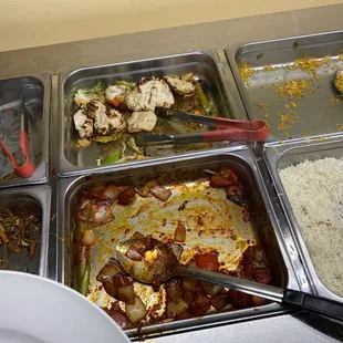 a variety of dishes