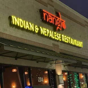 Outside of restaurant