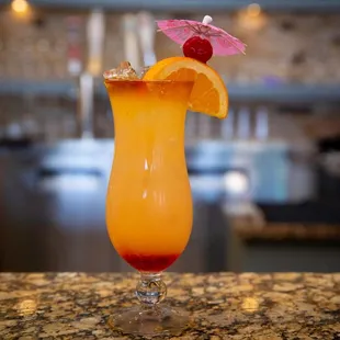 a glass of orange juice