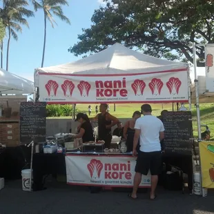 Booth at the Eat the Street event