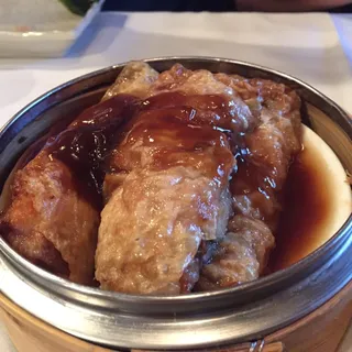 Ds7. Stuffed Bean Curd Skin with Pork and Shrimp