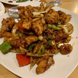 Pepper chicken- a little bit dry. Will not order again.