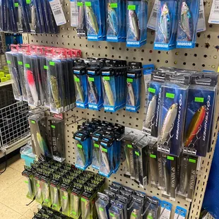 a variety of fishing lures