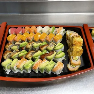 food, sushi and sashimi, sushi, sashimi