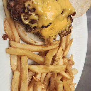 Our famous Barnyard burger