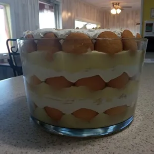 a trifle of fruit and cream
