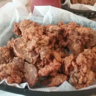 Fried chicken livers