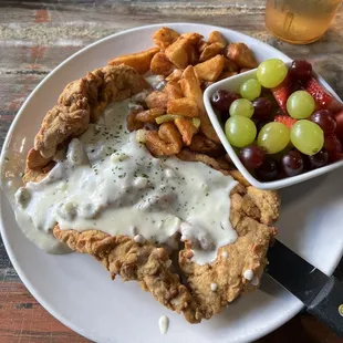 Very generous and very delicious chicken fried steak