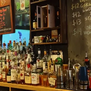 Nanny's bottle collection.