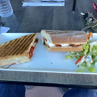 Mozzarella and Tomato Sandwich