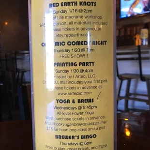Events in January