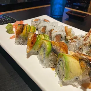 Rockn Roll is wrapped in avocado
