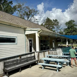 Nan&apos;s outdoor dining area