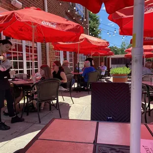 Outside dining area