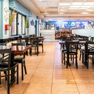 the inside of the restaurant