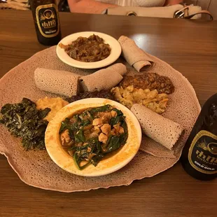 Combination platter for two