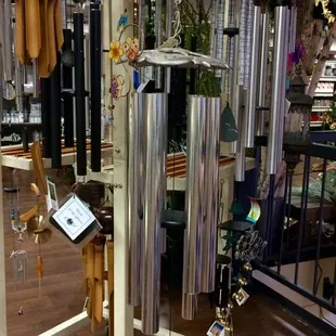 Cool wind chimes will brighten someone's garden.
