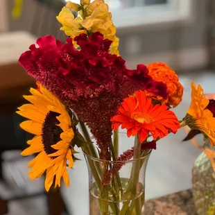 Sunflower and Daisies