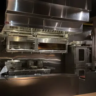 a kitchen with stainless steel appliances