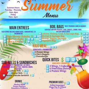 Summer Menu