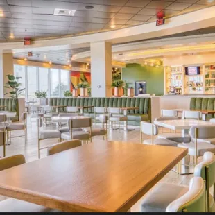 a view of the dining area