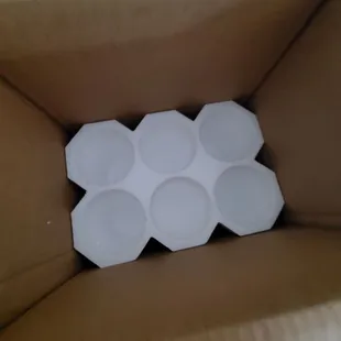 Bottom portion of packaging.