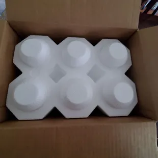 Top portion of packaging.