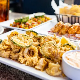 a variety of food items