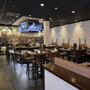 Interior view towards bar