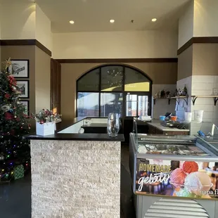 Homemade Gelato Counter