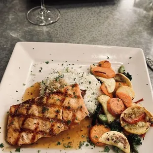 Orange Sesame Glazed Salmon