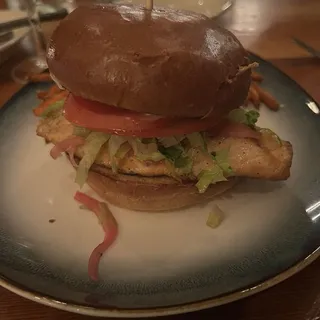 Blackened Salmon PLT Sandwich