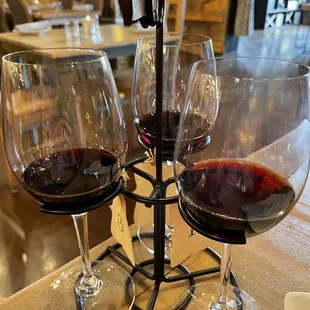 Big and Bold red wine flight