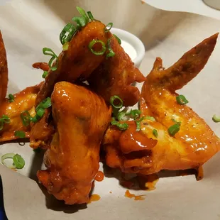 Chicken Wings: Buffalo Sauce, Blue Cheese