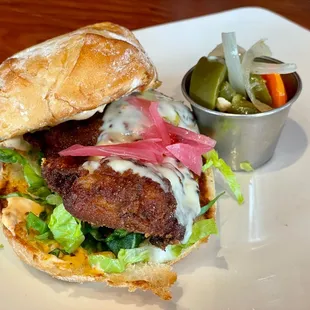 Spicy Fried Chicken Sando