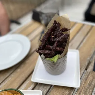 Beef jerky appetizer