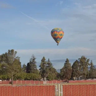 Love watching the hot air balloons fly over the park in the mornings!