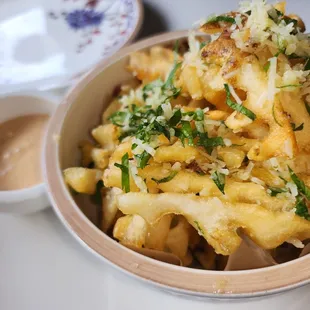 Truffle waffle fries