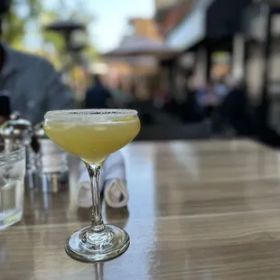 Lemon drop (not too sweet) it wasn&apos;t in the menu but it was delicious!
