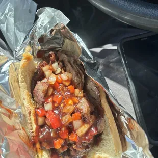 Tri tip sandwich. Served by the best  j.r