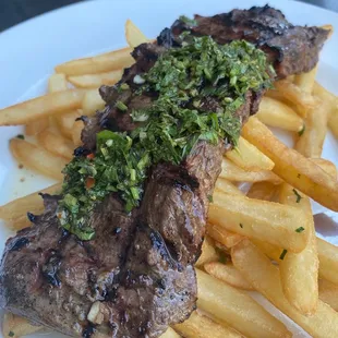 Churrasco Steak w/ truffle fries. Delicious!