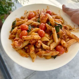 Spicy Shrimp Penne Pasta