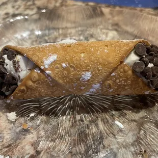Chocolate chip cannoli