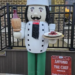 Antonio The Chef is part of the Steubenville's Nutcracker Village.