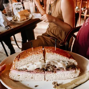 delicious muffuletta!