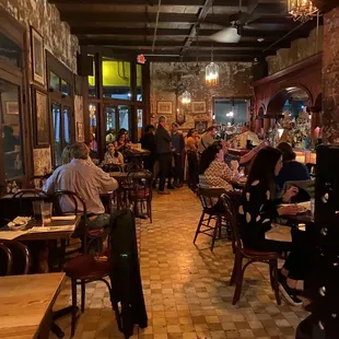 Corner table for two.  Shrimp Remoulade Stuffed Avocado