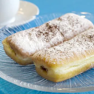 two pastries on a plate