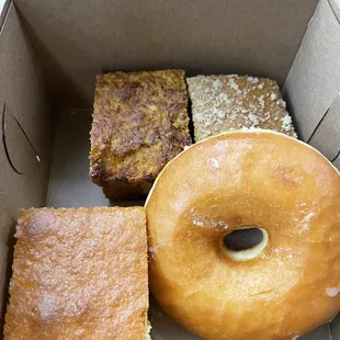 a variety of pastries