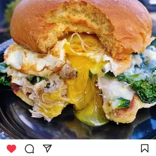 a chicken sandwich on a plate